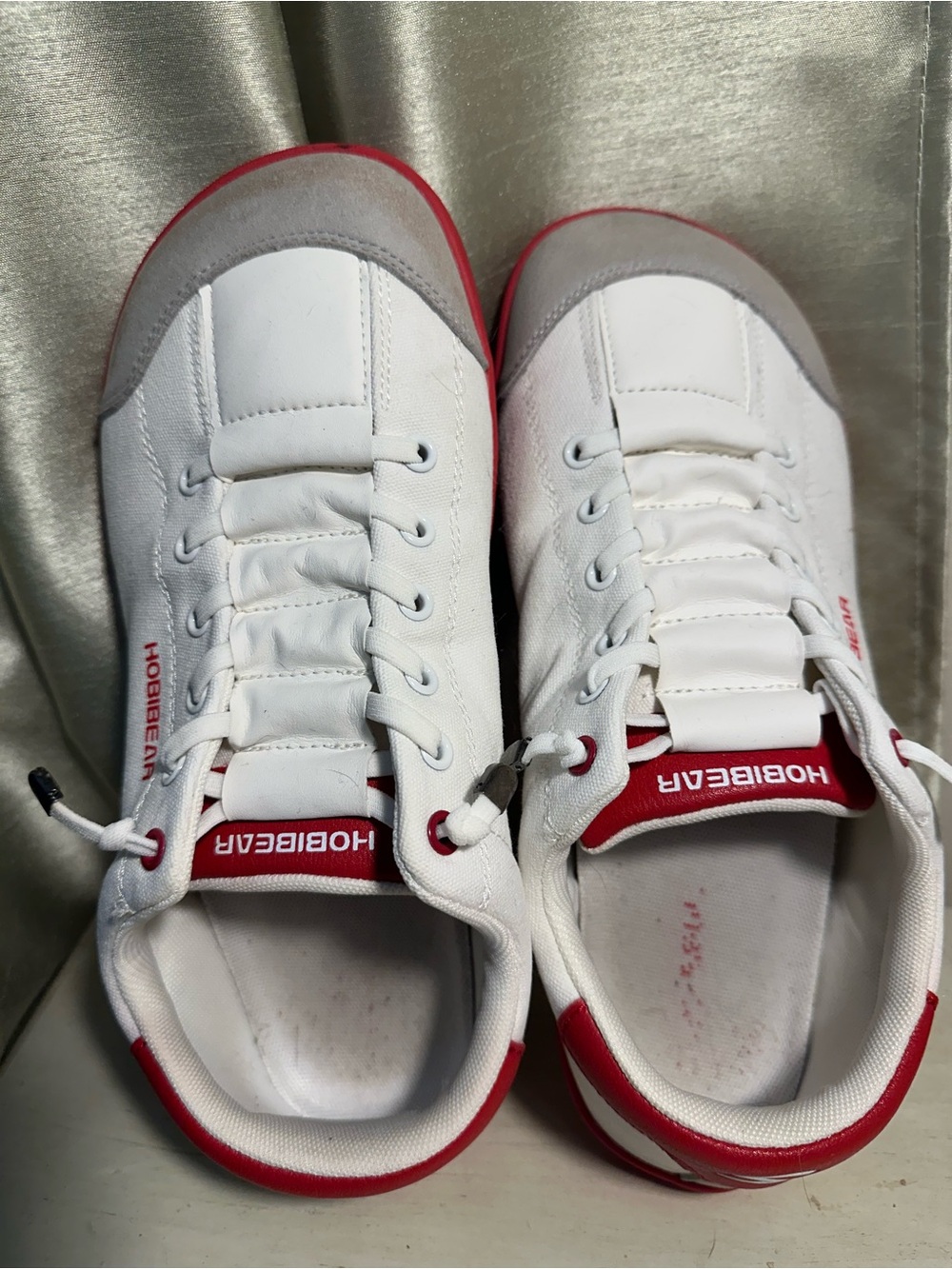 HOBIBEAR Barefoot Shoes Wide Toe Box Minimalist Sneakers White Red Size 41 (8)
